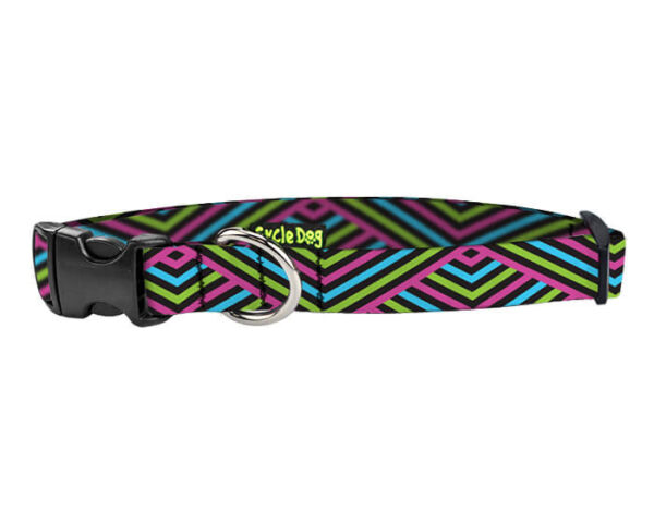 Small Ecoweave-Multi Diagonals Dog Collar