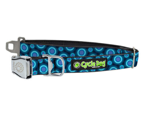 Blue SpaceDots Dog Collar