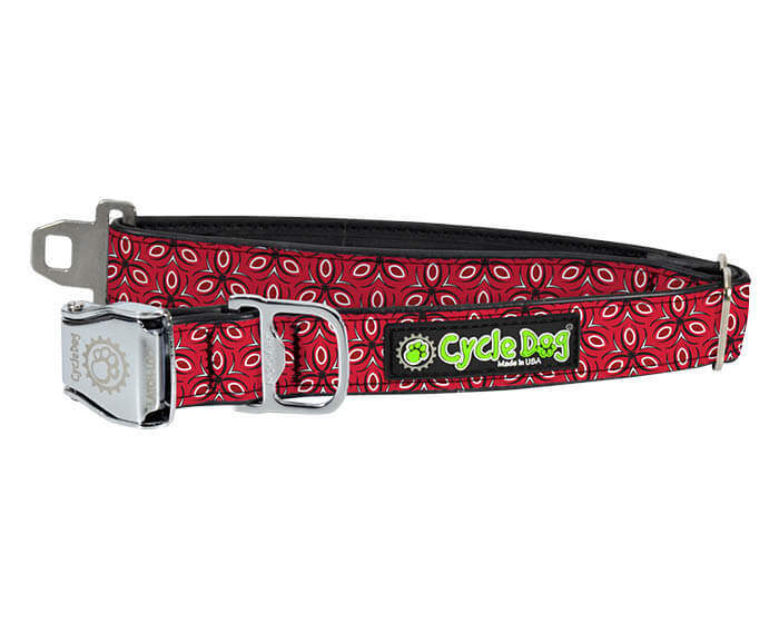 Red Tri-Style Dog Collar