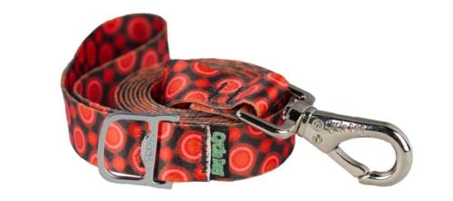 Ecoweave Red SpaceDots Dog Leash