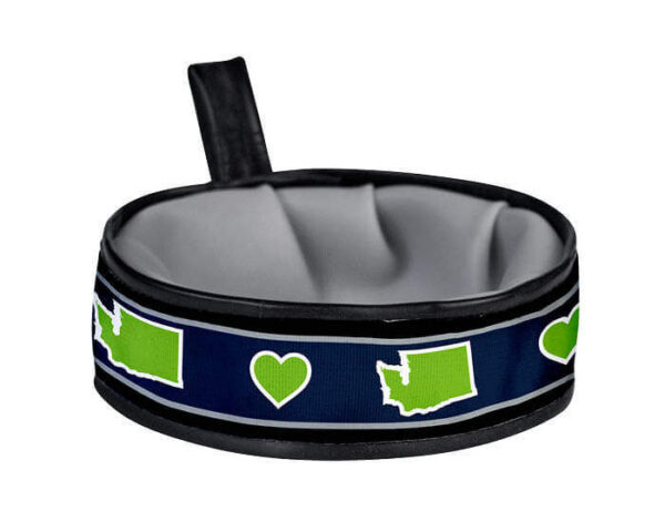 Trail Buddy Collapsible Dog Travel Bowl - Washington Love