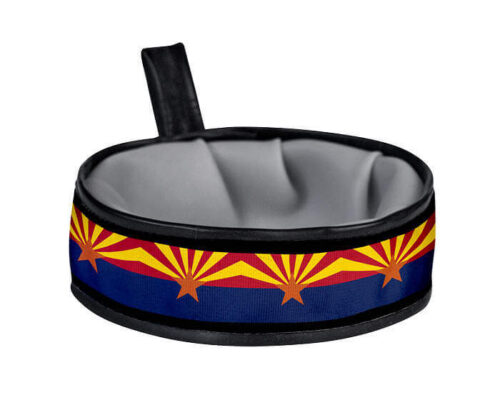 Trail Buddy Collapsible Dog Travel Bowl - Arizona Flag