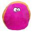 Duraplush FuzzBall Dog Toy - Orange/Fuchsia, Large