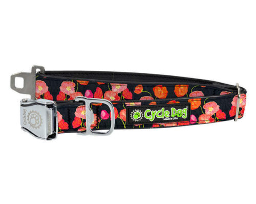 Coral Poppies Dog Collar