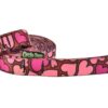 Small Ecoweave-Pink Hearts Dog Leash