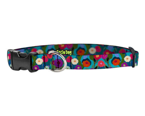 Small Ecoweave-Flowers-Fresh Floral Dog Collar