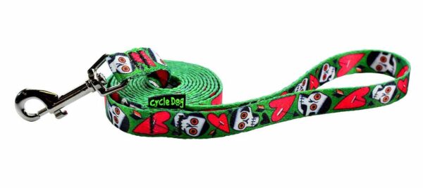 Ecoweave Tattoo Skulls-SkinnyWidth Leash - Cycle Dog-Earth Friendly Pet Company Small Ecoweave-Tattoo Art Series-Skulls Dog Leash