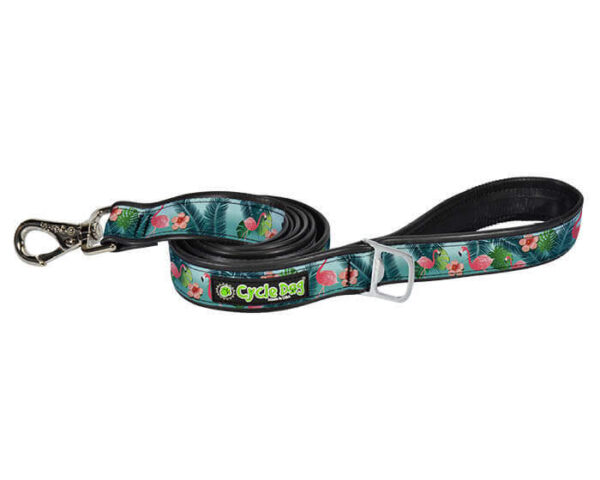 Leash-RL-Flamingo-700x560px - Cycle Dog-Earth Friendly Pet Company Flamingo Dog Leash