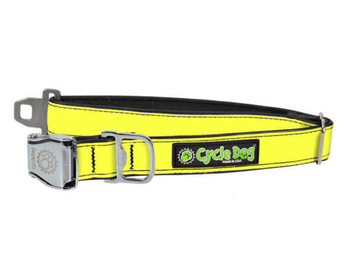 Neon Yellow MAX Reflective Dog Collar