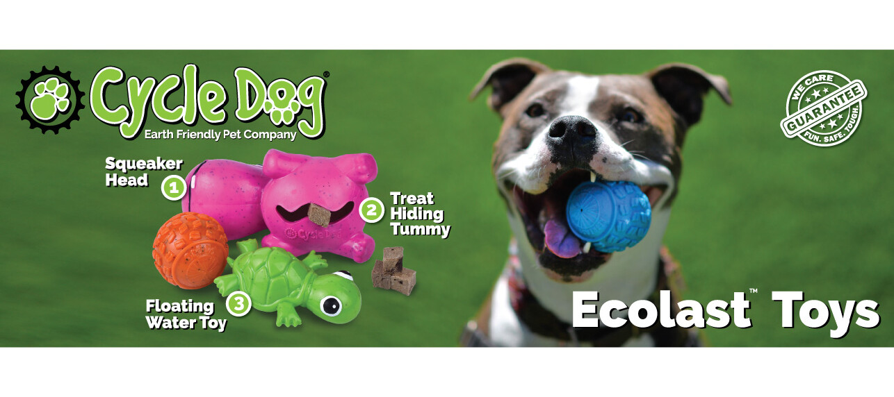 HeaderCard_EcolastToys2 - Cycle Dog-Earth Friendly Pet Company