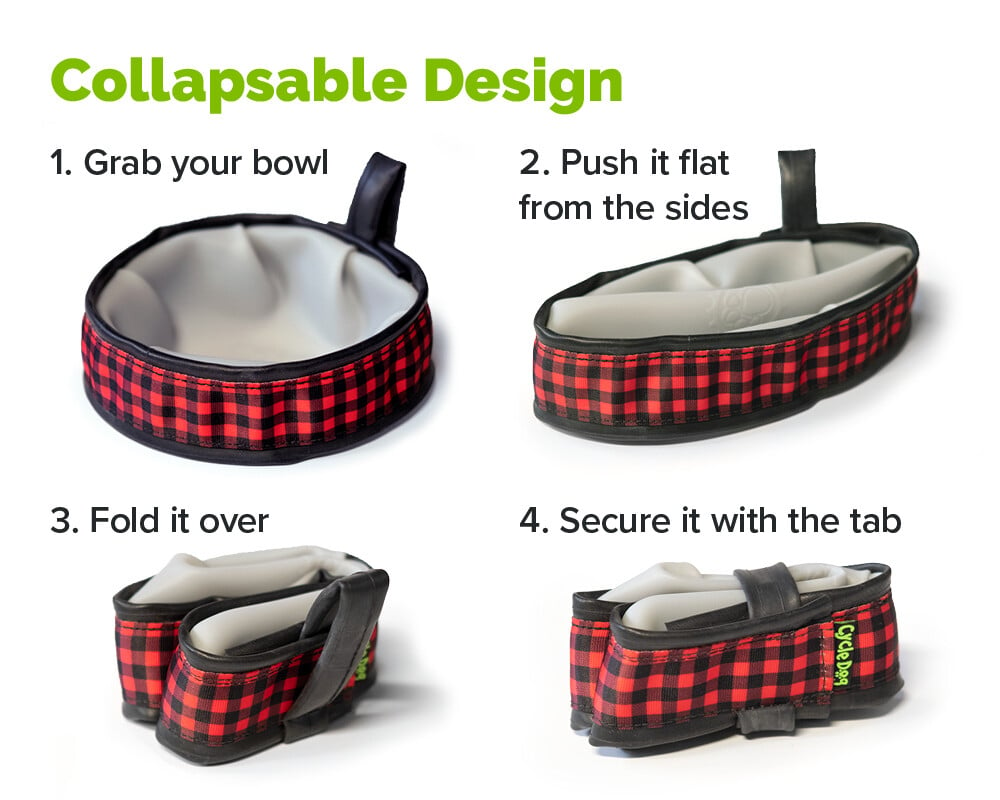 Trail Buddy Collapsible Dog Travel Bowl – Solid Colors - Cycle Dog-Earth  Friendly Pet Company