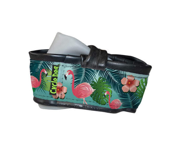Trail Buddy Collapsible Dog Travel Bowl - Flamingos