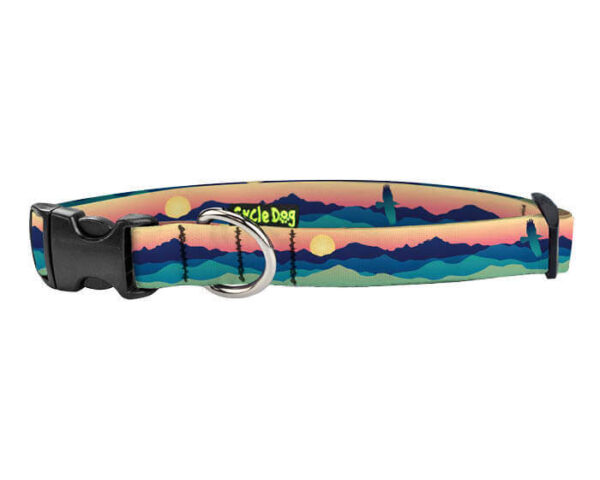 Small Ecoweave Eagle Sunrise Dog Collar