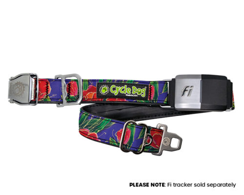 Fi Compatible Tulips Dog Collar