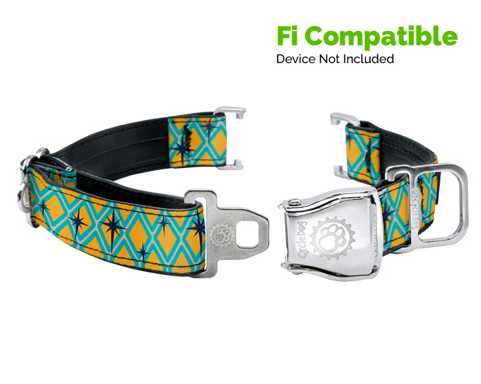 Fi-YellowStarburst-nodevice - Cycle Dog-Earth Friendly Pet Company