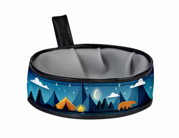 Trail Buddy Collapsible Dog Travel Bowl - Blue Camping