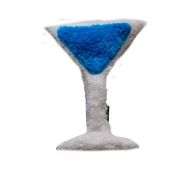 Duraplush Martini Dog Toy Glass of Wine