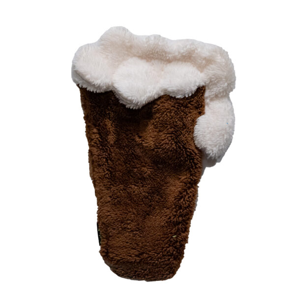 Duraplush Martini Dog Toy pint of beer brown