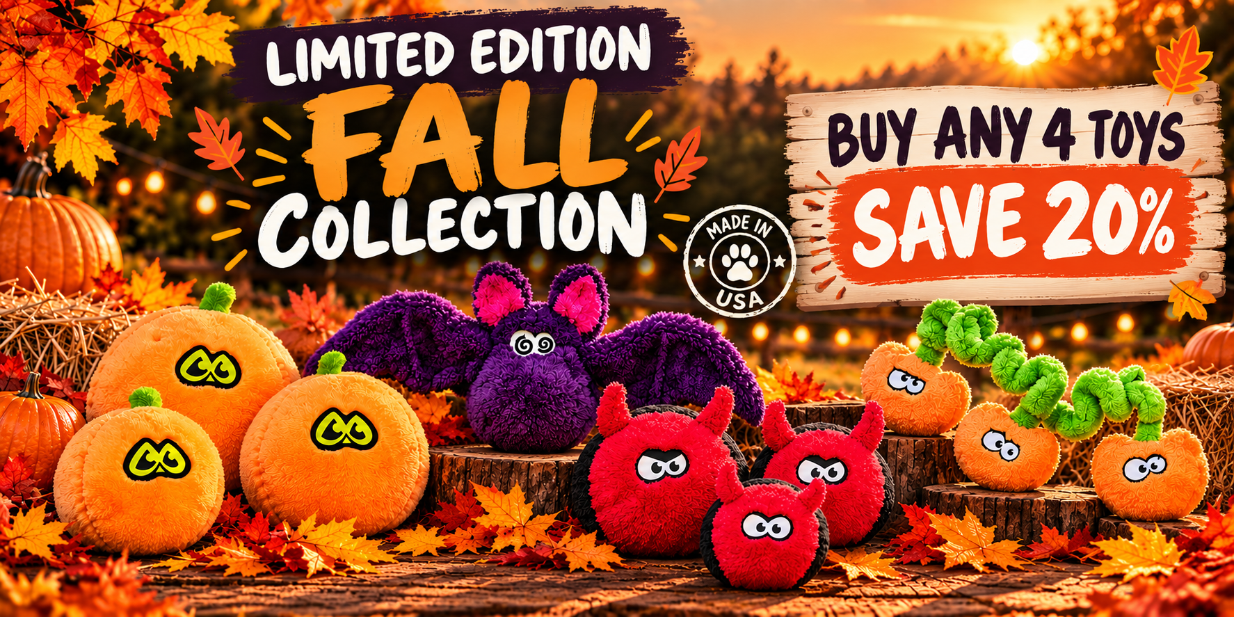 Save 20% off any 4 toys